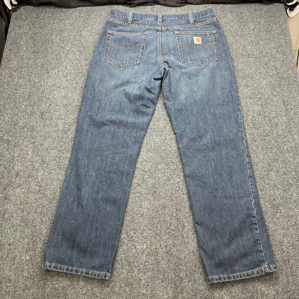 Carhartt Relaxed Fit Workwear Rugged Blue‎ Denim Jeans - Picture 7 of 7